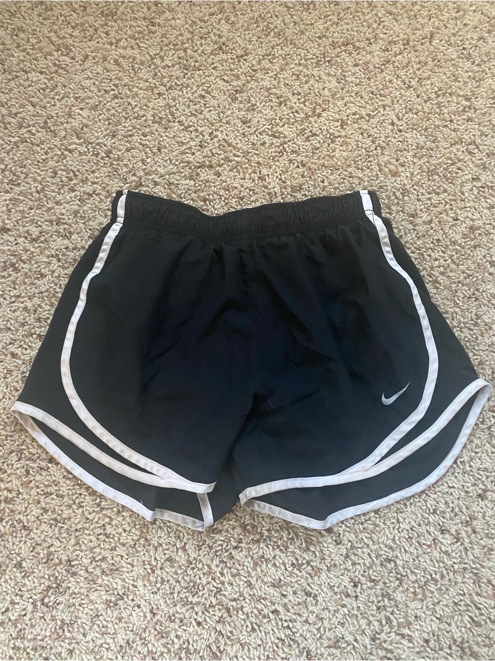 Nike Black Athletic Shorts with White Trim - Women’s
